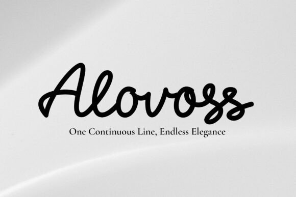Alovoss: A Script Font for Modern Web Design