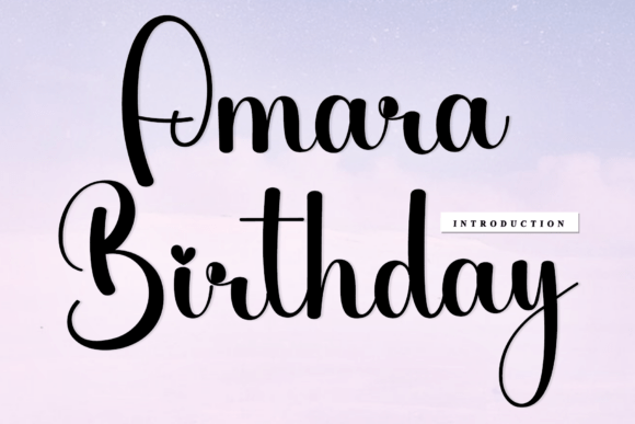 Amara Birthday: A Font That Elevates Your Brand