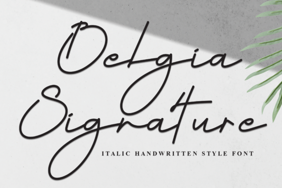 Belgia Signature: A Font for Effortless Luxury