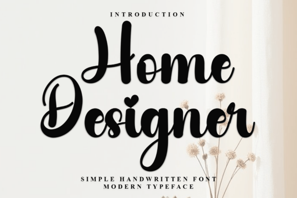Home Designer: A Festive Font for Creative Branding