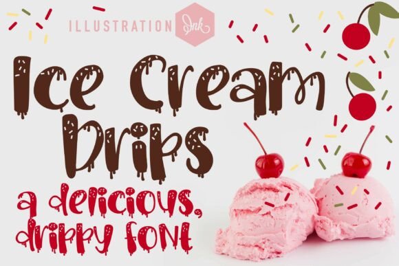 Ice Cream Drips Family: A Fun and Functional Display Font for Web Design