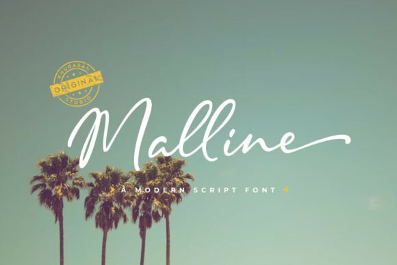 Malline: A Script Font That Breathes Life into Branding