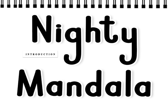 Nighty Mandala: A Timeless Script Font for Crafters and Designers
