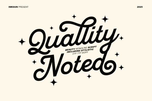 Quallity Noted: A Script Font for Modern Web Design