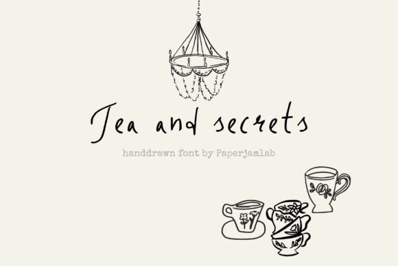 Tea and Secrets: A Script Font for Whispers on the Page
