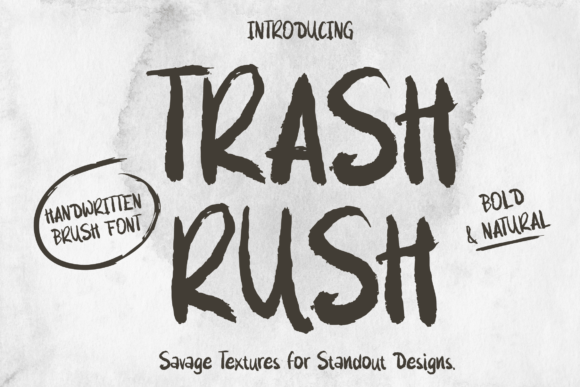 Trash Rush: A Font That Speaks with Personality