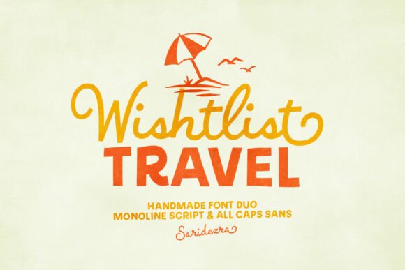 Wishlist Travel: A Beautiful Font for Handmade Creators