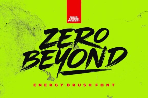 Zero Beyond: A Bold Script Font for Editorial Impact